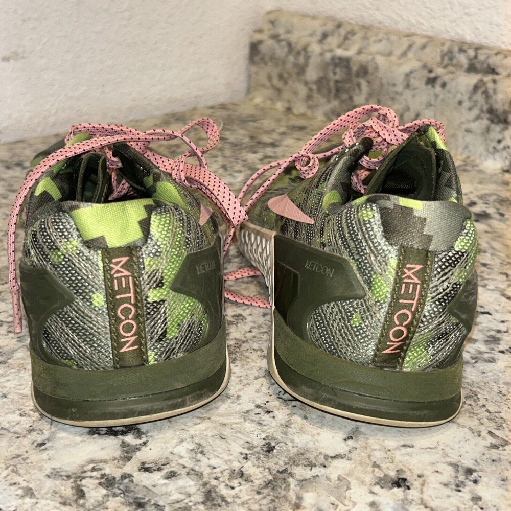Nike Metcon 3 AMP Shoes Size 8.5 Womens Sneakers Camo Weightlifting Athletic B4 - Picture 4 of 7